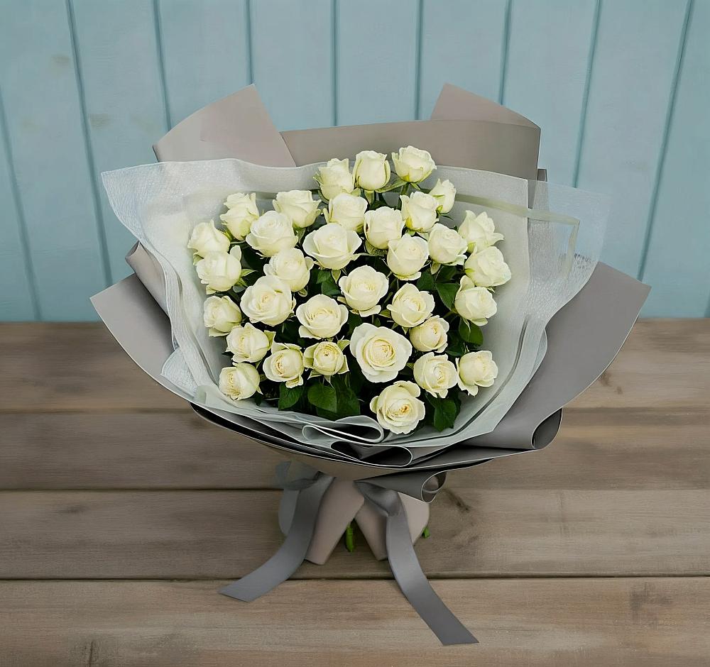 Букет Белоснежная нежность в Вартемяги