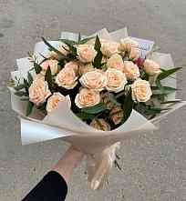 Букет Кремовые розы Латте в Вартемяги