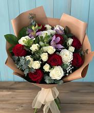 Букет цветов из:  Розы и Альстромерии в Вартемяги