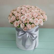 Цветочная композиция из Розы в шляпной коробке в Вартемяги