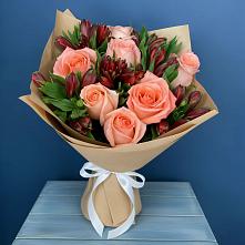 Букет цветов из:  Розы и Альстромерии #REPLACE_PRED# Вартемяги