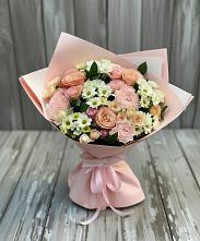 Букет цветов из:  Гвоздики, Розы и Хризантемы в Вартемяги