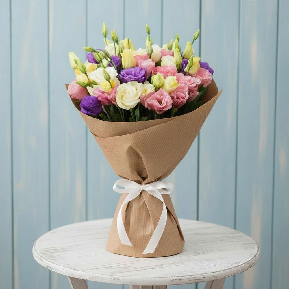 Букет цветов из: Лизиантусы в Вартемяги