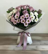 Букет цветов из:  Хризантемы и Розы в Вартемяги
