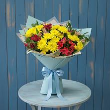 Букет цветов из:  Альстромерии и Хризантемы в Вартемяги