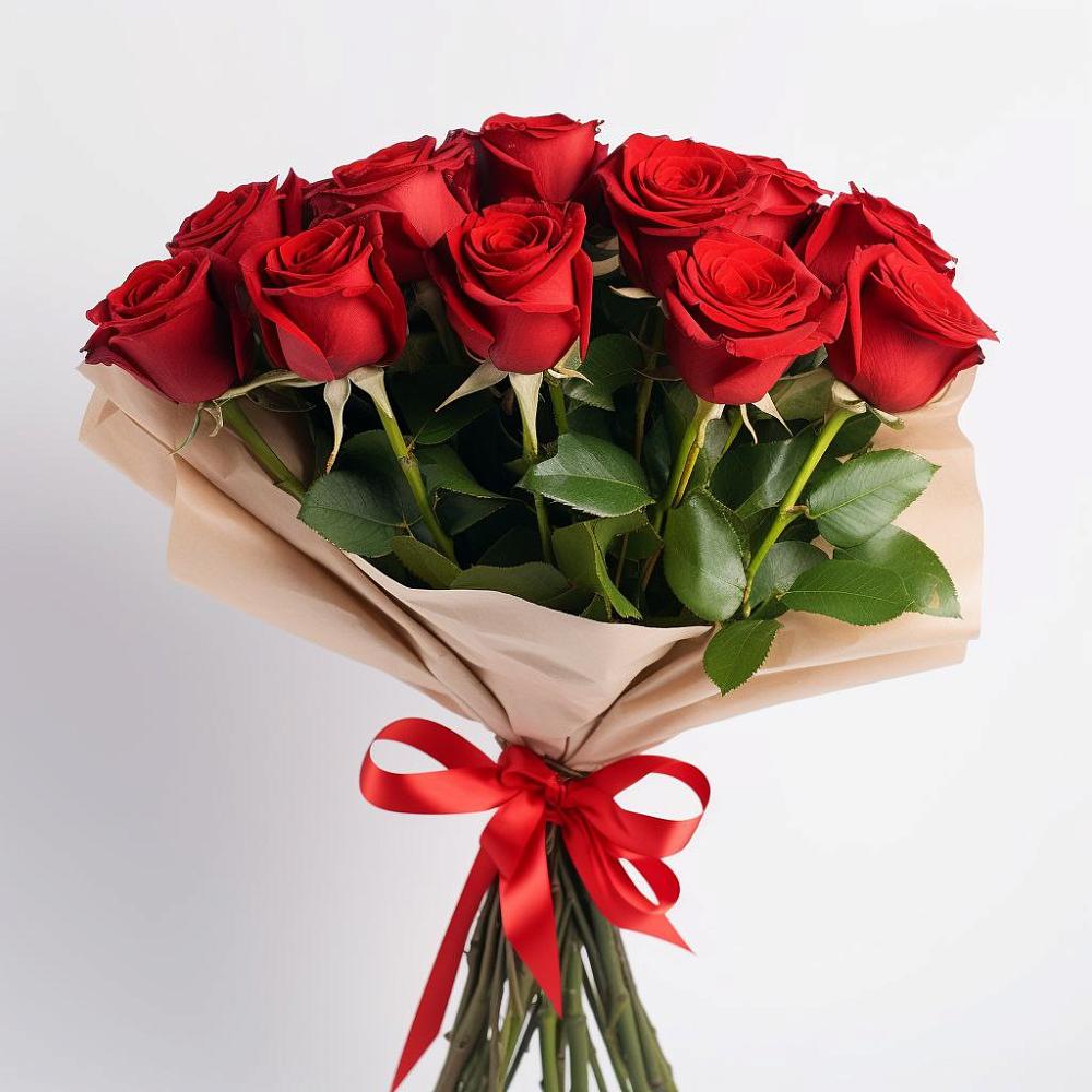 Букет 11 Красных роз Эдлесс Лав в Вартемяги