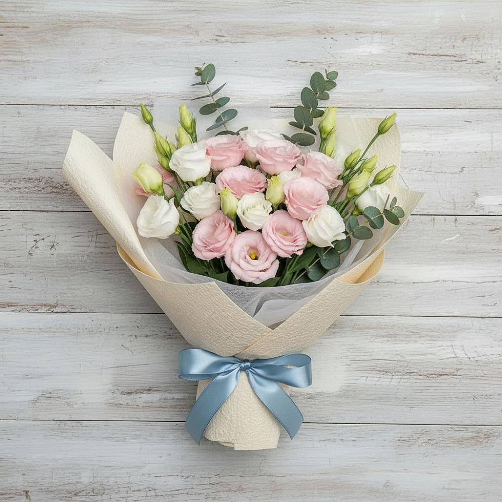 Букет цветов из: Лизиантусы в Вартемяги